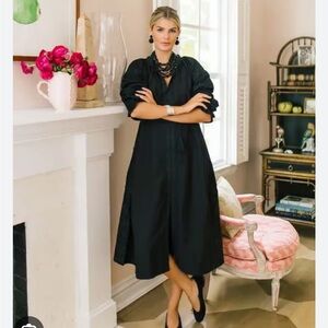 Julia Amory Coatue Caftan- Coal Medium